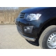 Защита переднего бампера овальная 75х42 мм ТСС для Mitsubishi L200 2014-2015