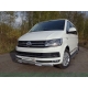 Защита передняя овальная с ДХО 75х42 мм ТСС для Volkswagen Multivan T6 2015-2021